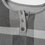 Damen Strickpullover mit Colorblock-Muster – Relaxed Fit — Grau