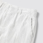 Herren Cordhose mit Kordelzug – Relaxed Fit — Weiß