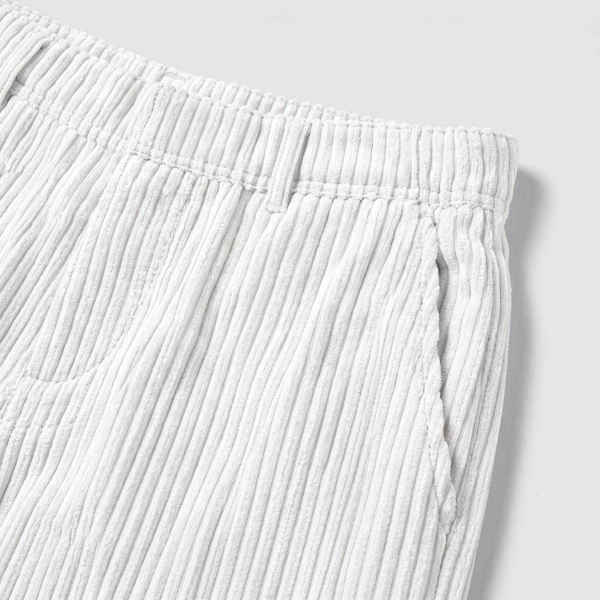 Herren Cordhose mit Kordelzug – Relaxed Fit — Weiß