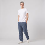 Herren Cordhose mit Kordelzug – Relaxed Fit — Blau
