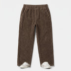 Herren Cordhose mit Kordelzug – Relaxed Fit — Braun