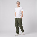 Herren Cordhose mit Kordelzug – Relaxed Fit — Grün