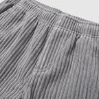 Herren Cordhose mit Kordelzug – Relaxed Fit — Grau