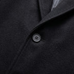 Herren Wintermantel mit Reverskragen – Regular Fit — Schwarz