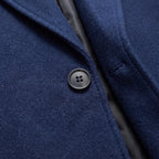 Herren Wintermantel mit Reverskragen – Regular Fit — Marineblau