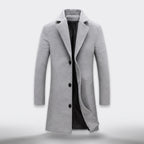 Herren Wintermantel mit Reverskragen – Regular Fit — Grau