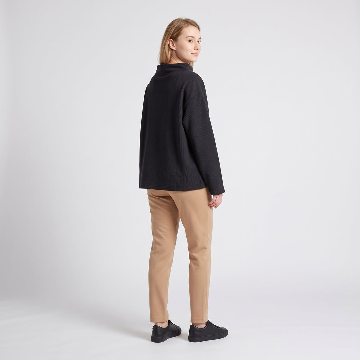 Damen Rollkragenpullover aus Strick – Relaxed Fit