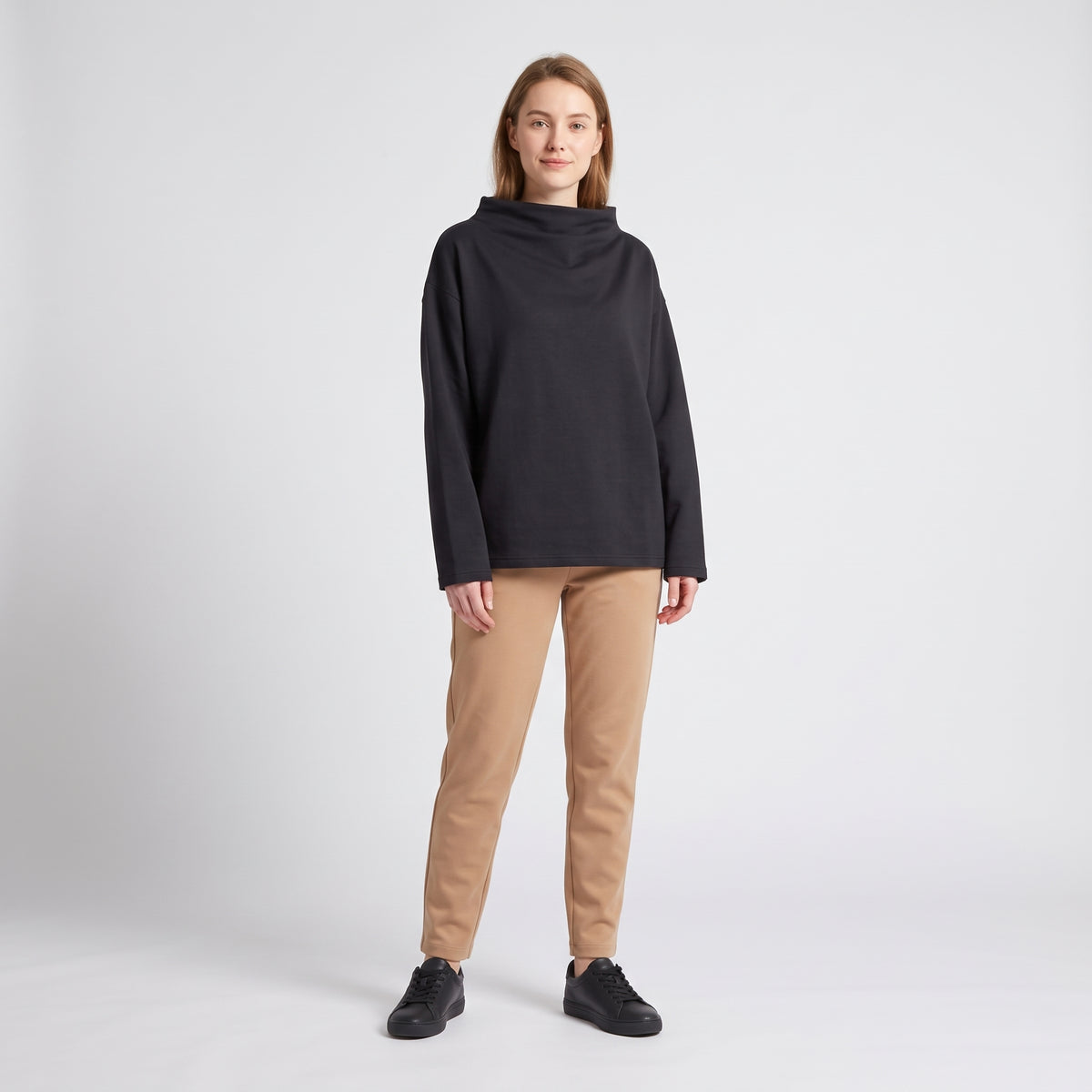 Damen Rollkragenpullover aus Strick – Relaxed Fit