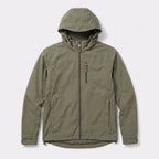 Herren Windbreaker mit Kapuze und Reißverschluss – Regular Fit — Salbei