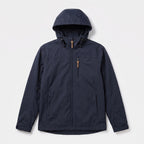 Herren Windbreaker mit Kapuze und Reißverschluss – Regular Fit — Marineblau