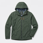 Herren Windbreaker mit Kapuze und Reißverschluss – Regular Fit — Armeegrün