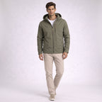 Herren Windbreaker mit Kapuze und Reißverschluss – Regular Fit — Sage