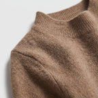 Damen Woll-Rollkragenpullover aus Feinstrick – Slim Fit — Camel