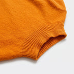 Damen Woll-Rollkragenpullover aus Feinstrick – Slim Fit — Kürbisorange