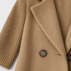 Damen Strickblazer mit Reverskragen – Regular Fit — Khaki