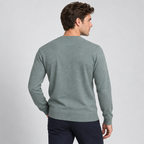 Herren Merino-Strickpullover mit V-Ausschnitt – Regular Fit — Eis