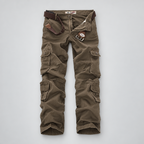 Herren Vintage-Cargohose mit Cargotaschen – Relaxed Fit — Braun