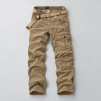 Herren Vintage-Cargohose mit Cargotaschen – Relaxed Fit — Kaki