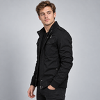 Herren Übergangsjacke mit Fleecefutter – Regular Fit — Schwarz