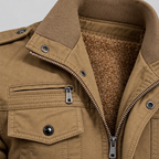 Herren Übergangsjacke mit Fleecefutter – Regular Fit — Khaki
