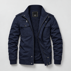 Herren Übergangsjacke mit Fleecefutter – Regular Fit — Marineblau