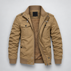 Herren Übergangsjacke mit Fleecefutter – Regular Fit — Khaki