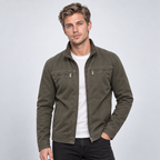Herren Vintage-Fieldjacket mit Stehkragen – Regular Fit