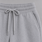 Damen Lounge-Zweiteiler mit Half-Zip und weiter Hose — Hellgrau