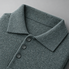 Herren Merino-Polopullover mit Knopfleiste – Regular Fit — Grün