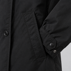 Herren Langmantel im Outdoor-Stil – Relaxed Fit — Schwarz