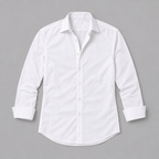 Herren Langarmhemd aus Stretch – Slim Fit — Weiß