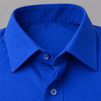 Herren Langarmhemd aus Stretch – Slim Fit — Blau