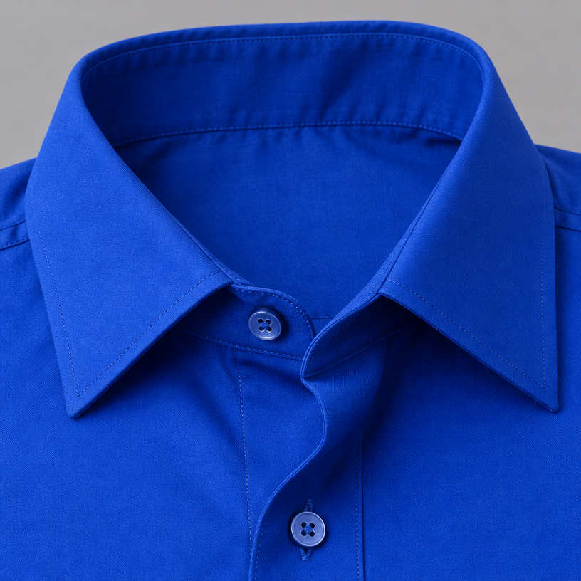 Herren Langarmhemd aus Stretch – Slim Fit — Blau