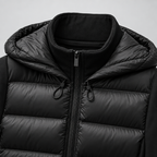 Damen Kurze Pufferjacke mit Kapuze – Slim Fit