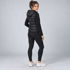 Damen Kurze Pufferjacke mit Kapuze – Slim Fit