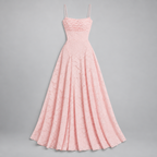 Damen Spitzen-Abendkleid für Hochzeitsgäste mit Corsage — Rosa