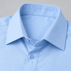 Herren Satinhemd mit Stretch – Slim Fit — Hellblau