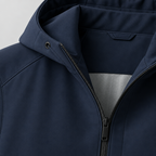 Herren Softshell-Übergangsjacke mit Kapuze – Regular Fit — Marineblau