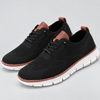 Herren Sneaker Mesh Leicht Flexsohle Casual — Schwarz
