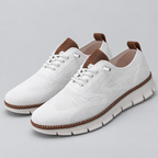 Herren Sneaker Mesh Leicht Flexsohle Casual — Weiß