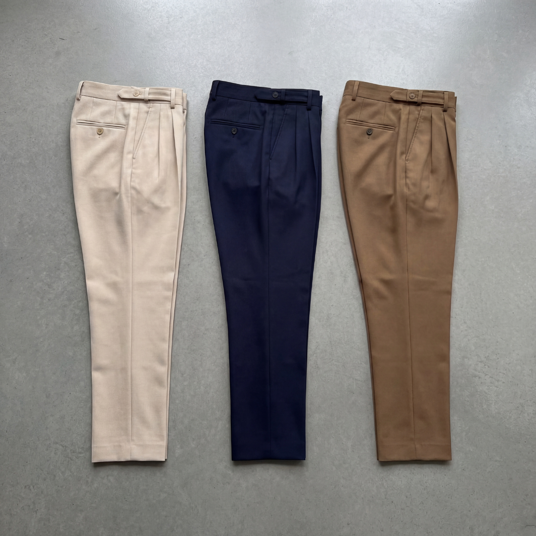 Herren Bundfaltenhose mit geradem Bein – Regular Fit