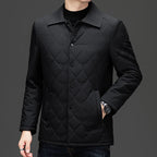 Herren Rauten-Steppjacke mit Umlegekragen – Regular Fit