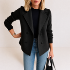 Damen Strickblazer mit Reverskragen – Regular Fit