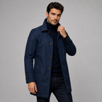 Herren Kurzmantel mit Knopfleiste – Regular Fit
