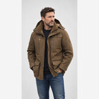 Herren Wasserdichte Winterjacke – Fleecegefüttert, Kapuze und Outdoor-Design