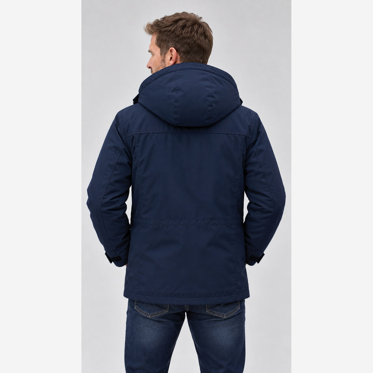 Herren Wasserdichte Winterjacke – Fleecegefüttert, Kapuze und Outdoor-Design