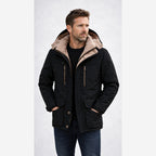 Herren Wasserdichte Winterjacke – Fleecegefüttert, Kapuze und Outdoor-Design