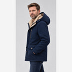Herren Wasserdichte Winterjacke – Fleecegefüttert, Kapuze und Outdoor-Design