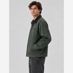Herren Canvas-Barnjacke – Cordkragen, Regular Fit
