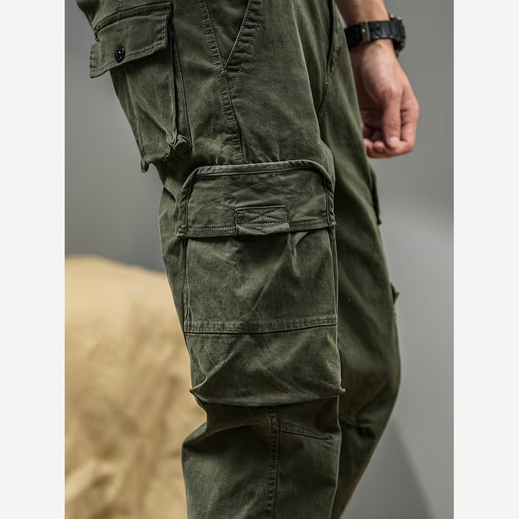 Herren Cargohose Straight Fit Baumwollstretch Cargotaschen